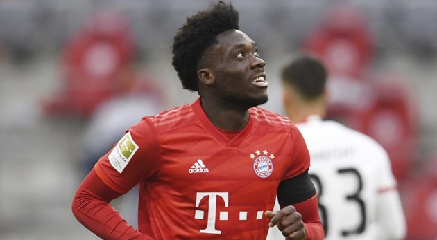 Hậu vệ trái: Alphonso Davies (Bayern Munich).