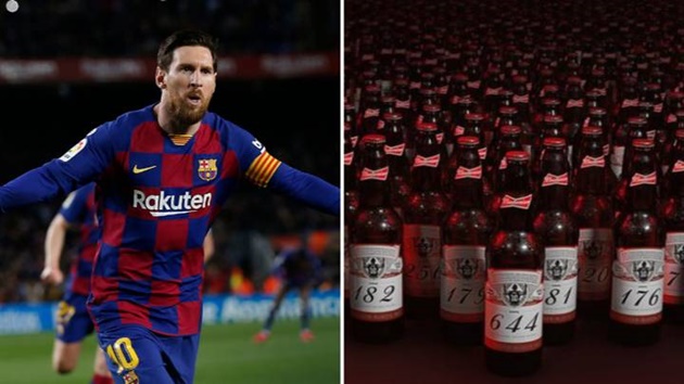 Được biết, Budweiser quyết định chơi lớn bằng cách in và đánh số 644 chai bia để gửi tặng đến các thủ môn từng bị Messi đánh bại. Do đó, hàng loạt thủ thành hàng đầu thế giới đều nhận được món quà kỳ lạ này.
