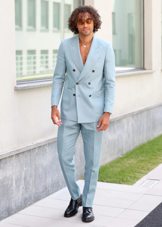 Dominic Calvert-Lewin giới thiệu Man from Del Monte tại buổi trình diễn thời trang Emporio Armani năm ngoái.