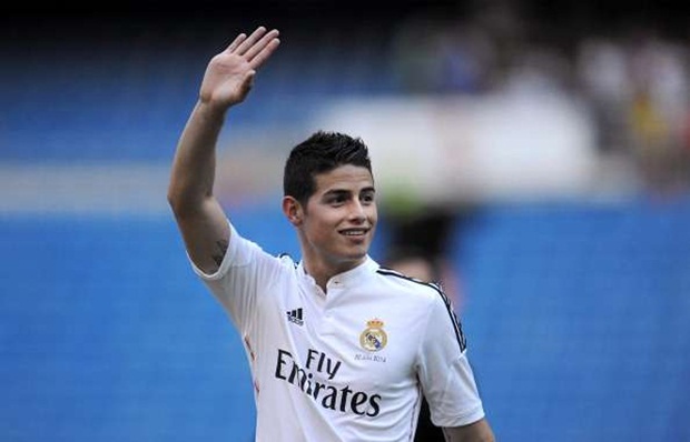 5. James Rodriguez - 75 triệu euro (Monaco sang Real Madrid).