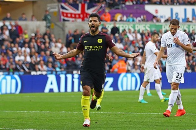 Aguero không màng đến những kỉ lục. Ảnh: Internet.