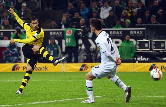 Trung bình cứ 5 pha dứt điểm thì Mkhitaryan có 1 bàn thắng. Ảnh: Internet.