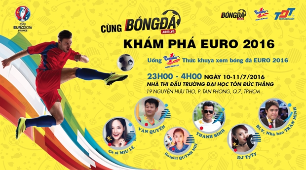 Chương trình “Cùng Bóng Đá khám phá EURO” hứa hẹn sẽ đem đến một ngày hội bóng đá đỉnh cao cho người hâm mộ TP.HCM.