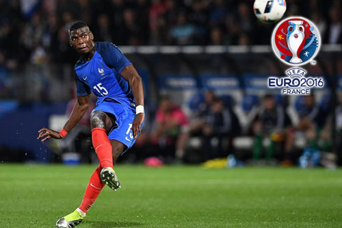 =9. Paul Pogba (Pháp). Sút cầu môn 16 lần, 7 lần trúng đích, ghi 1 bàn. Ảnh: Internet.