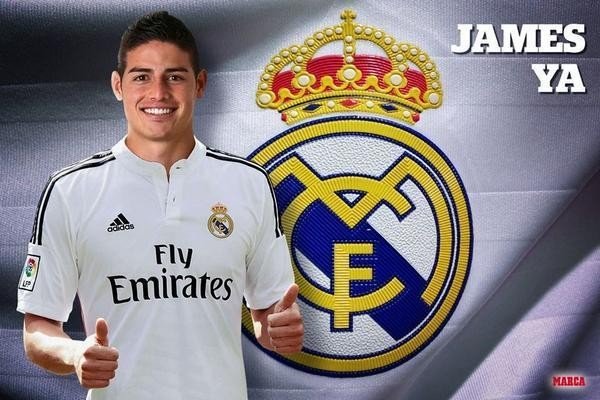 5. James Rodriguez (127,63 triệu euro): Dù mới 24 tuổi song James Rodriguez đã là một trong năm cầu thủ có tổng phí chuyển nhượng cao nhất trong thế giới bóng đá. Năm 2013, tuyển thủ Colombia đầu quân cho Monaco với giá 45 triệu euro. Sau 1 năm, anh chuyển sang khoác áo Real Madrid với giá lên tới 75 triệu euro. Ảnh: Internet.