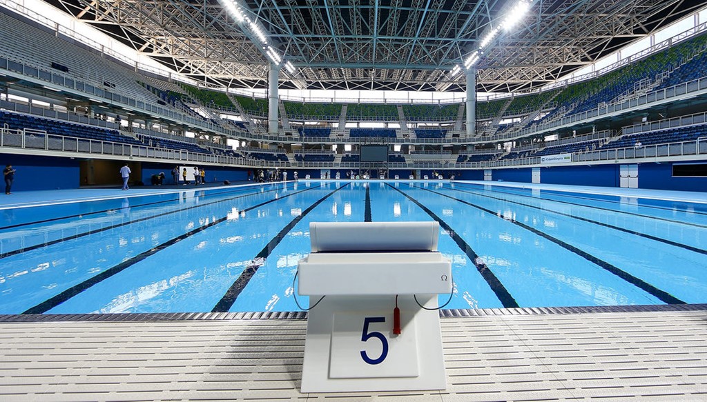 Trung tâm thể thao Maria Lenk là nơi sẽ diễn ra các môn thể thao dưới nước như bơi lội, nhảy cầu, bóng nước... Ảnh: Internet.