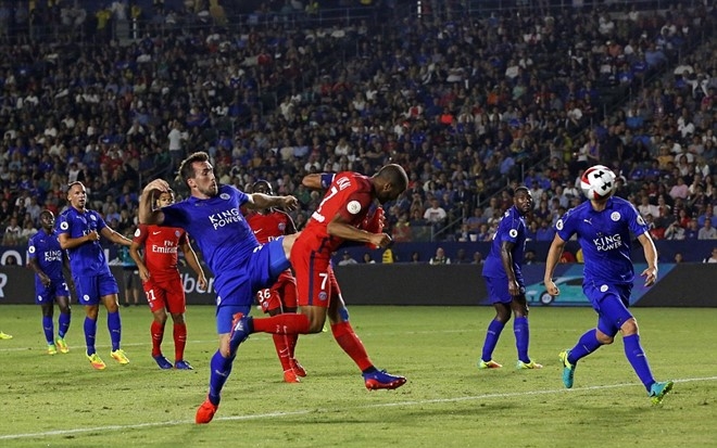 Tuy nhiên, sự sắc bén trong tấn công là điều PSG dạy cho Leicester trên đất Mỹ. Từ phút 64 tới 90, Lucas Moura (ảnh) và Odsonne Édouard ghi thêm 2 bàn để ấn định thắng lợi đậm 4-0 cho nhà đương kim vô địch nước Pháp. Ảnh: Internet.
