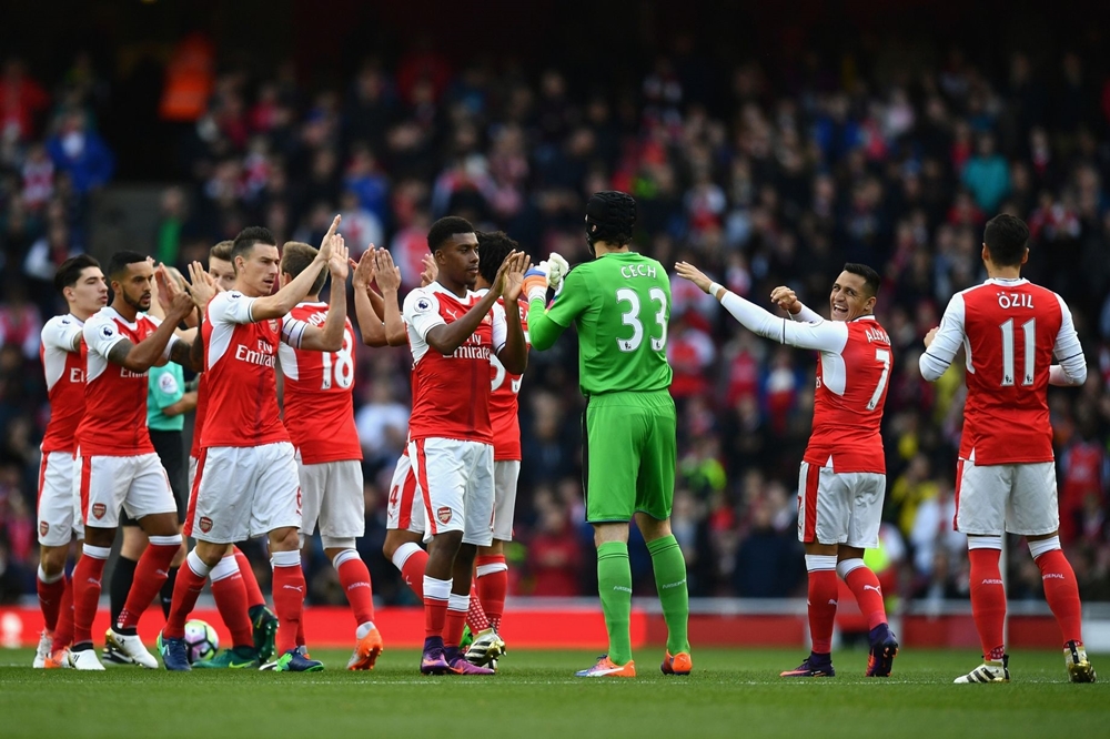 Sau thắng lợi 6-0 trước Ludogorets ở vòng bảng Champions League, Arsenal trở lại Premier League với rất nhiều sự tự tin để tiếp đón Middlesbrough trên sân nhà Emirates. Ảnh: Internet.