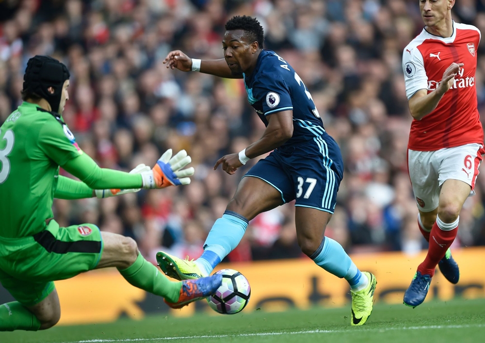 Không những thế, Arsenal còn suýt phải nhận trái đắng từ những pha phản công sắc bén của đội khách. Ảnh: Internet.