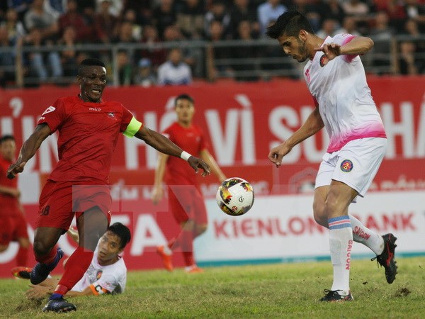 Hải Phòng từng thua Sài Gòn FC trên sân nhà tại V-League 2017.