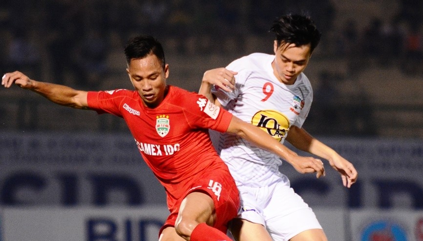 Văn Toàn chơi tốt trước Bình Dương nhưng không ghi được bàn thắng.