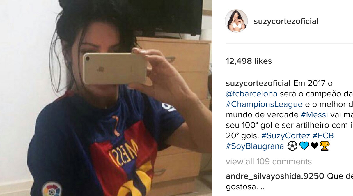 Suzy động viên Messi sau án phạt từ FIFA.