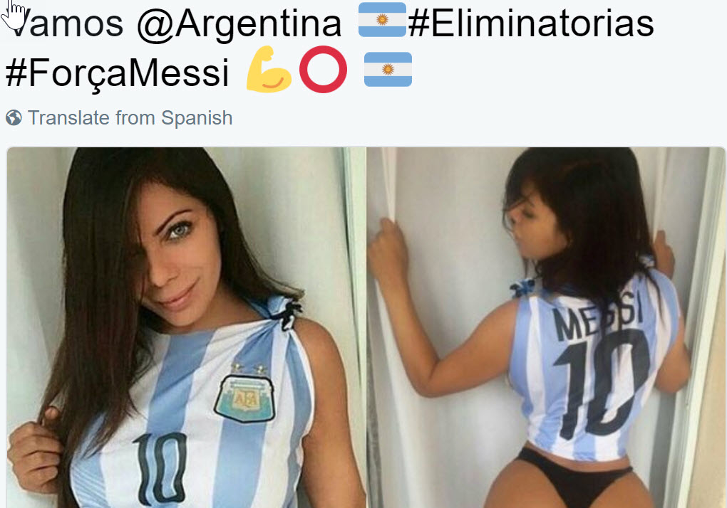 Suzy lạc quan gửi thông điệp Messi sẽ thành công trong năm 2017.