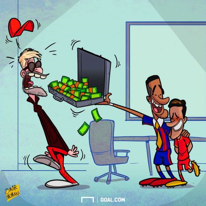 HLV Juergen Klopp có lý do để lo lắng khi Neymar tuyên bố Barca sẵn sàng dùng một số tiền lớn để chiêu mộ Philippe Coutinho, bất chấp tiền vệ người Brazil vừa gia hạn hợp đồng với đội chủ sân Anfield.