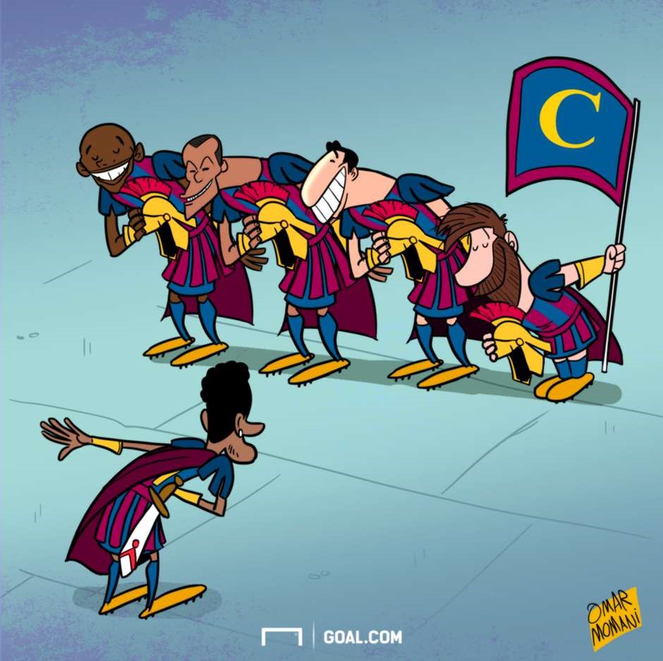 Bàn thắng vào lưới Granada giúp Neymar gia nhập "CLB 100" tại sân Nou Camp, bên cạnh những tiền đạo lừng danh như Eto'o, Suarez, Lionel Messi.