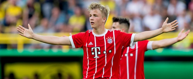 Lứa cầu thủ trẻ của Bayern Munich. Ảnh: LigaInsider.de.