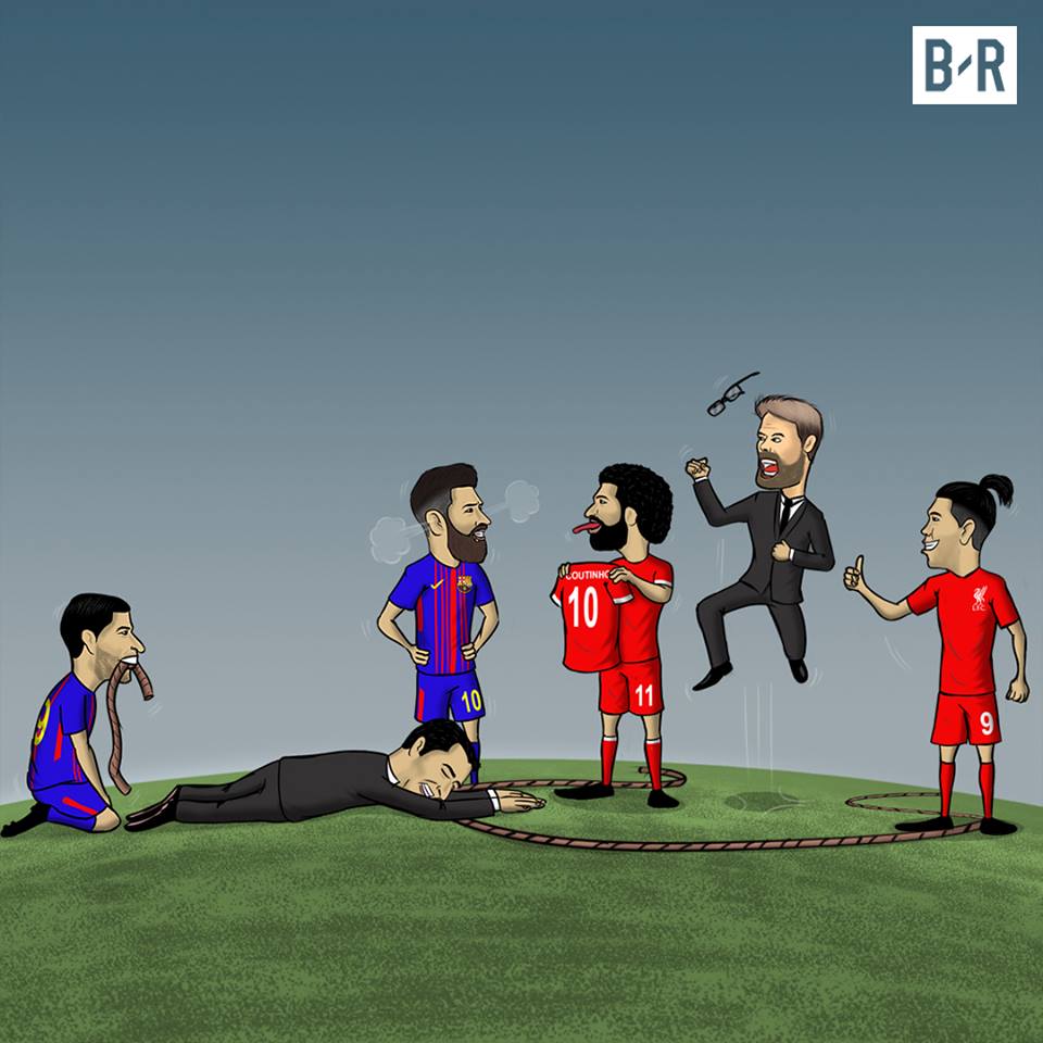 Cuối cùng cuộc chiến giành Philippe Coutinho cũng kết thúc với phần thắng thuộc về Liverpool. Ảnh: Bleacher Report.