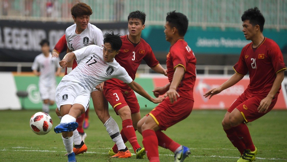 Olympic Việt Nam có trận thua tâm phục khẩu phục trước Olympic Hàn Quốc.
