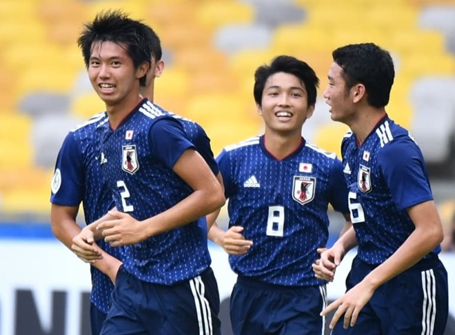 U16 Nhật Bản vào bán kết U16 châu Á 2018. Ảnh: AFC.
