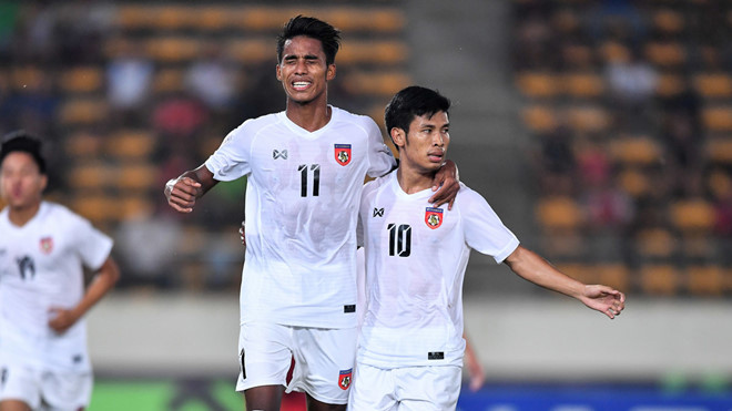 Aung Thu cùng đồng đội không thể vào bán kết AFF Cup 2018. Ảnh: AFF Cup.