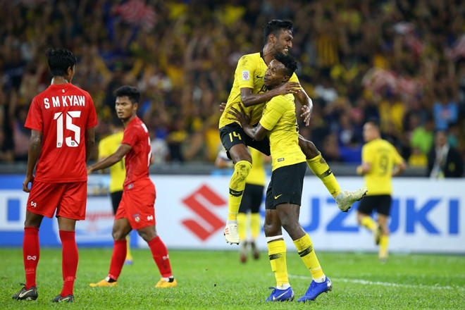 Malaysia vượt qua Myanmar để giành vé vào bán kết. Ảnh: Fox Sports.