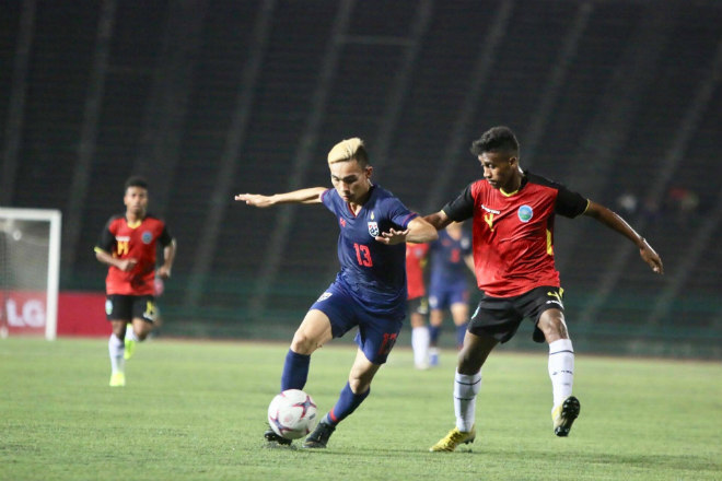 Ảnh bài viết U22 Thái Lan thắng tối thiểu U22 Timor Leste
