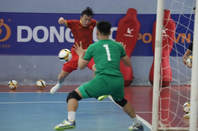Châu Đoàn Phát là một trong những nhân tố được kỳ vọng lớn nhất của tuyển futsal Việt Nam. Ảnh: VFF.