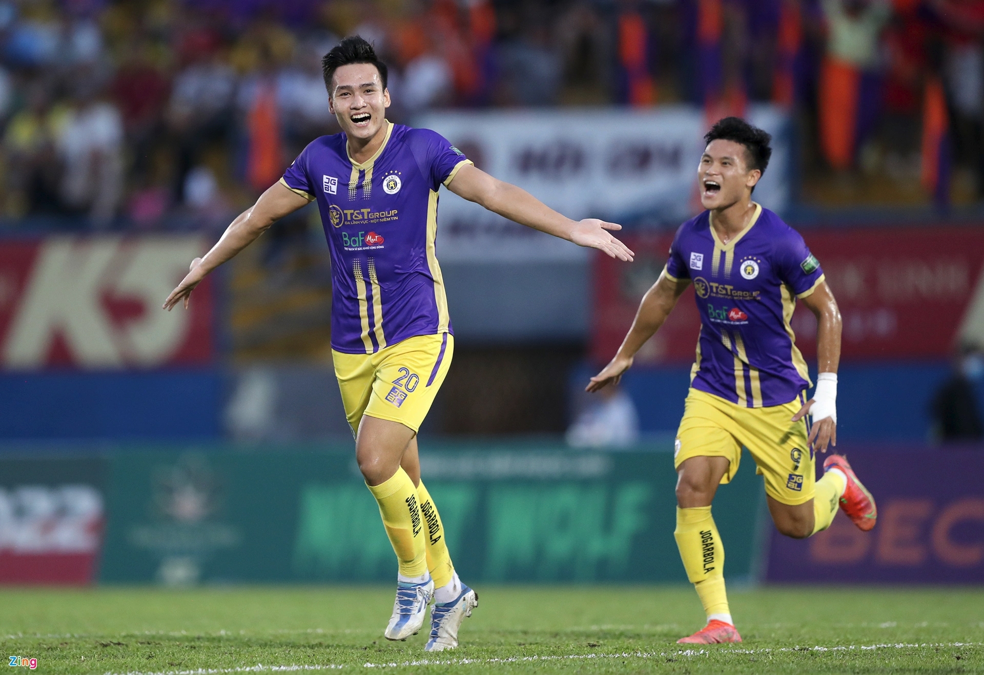 CLB Hà Nội kéo dài mạch thắng 7 trận liên tiếp tại V-League 2022. Ảnh: Y Kiện.