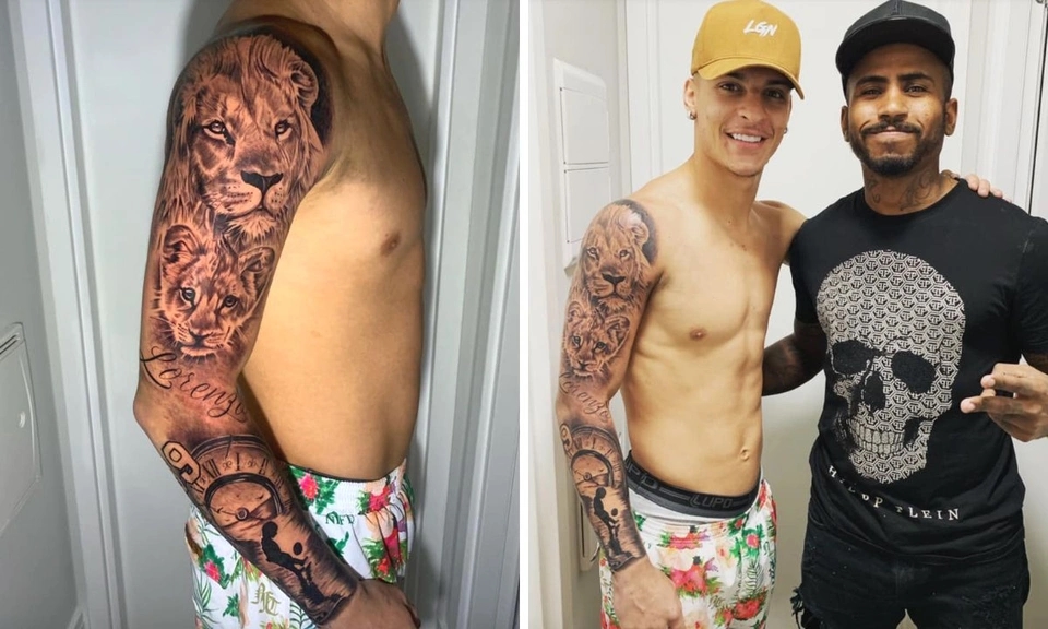 Antony còn sở hữu hình xăm trải dài ở cánh tay phải. Trong đó có chữ "Lorenzo" là tên con trai đầu lòng của tiền đạo người Brazil. Đây là hình xăm đầu tiên của Antony.