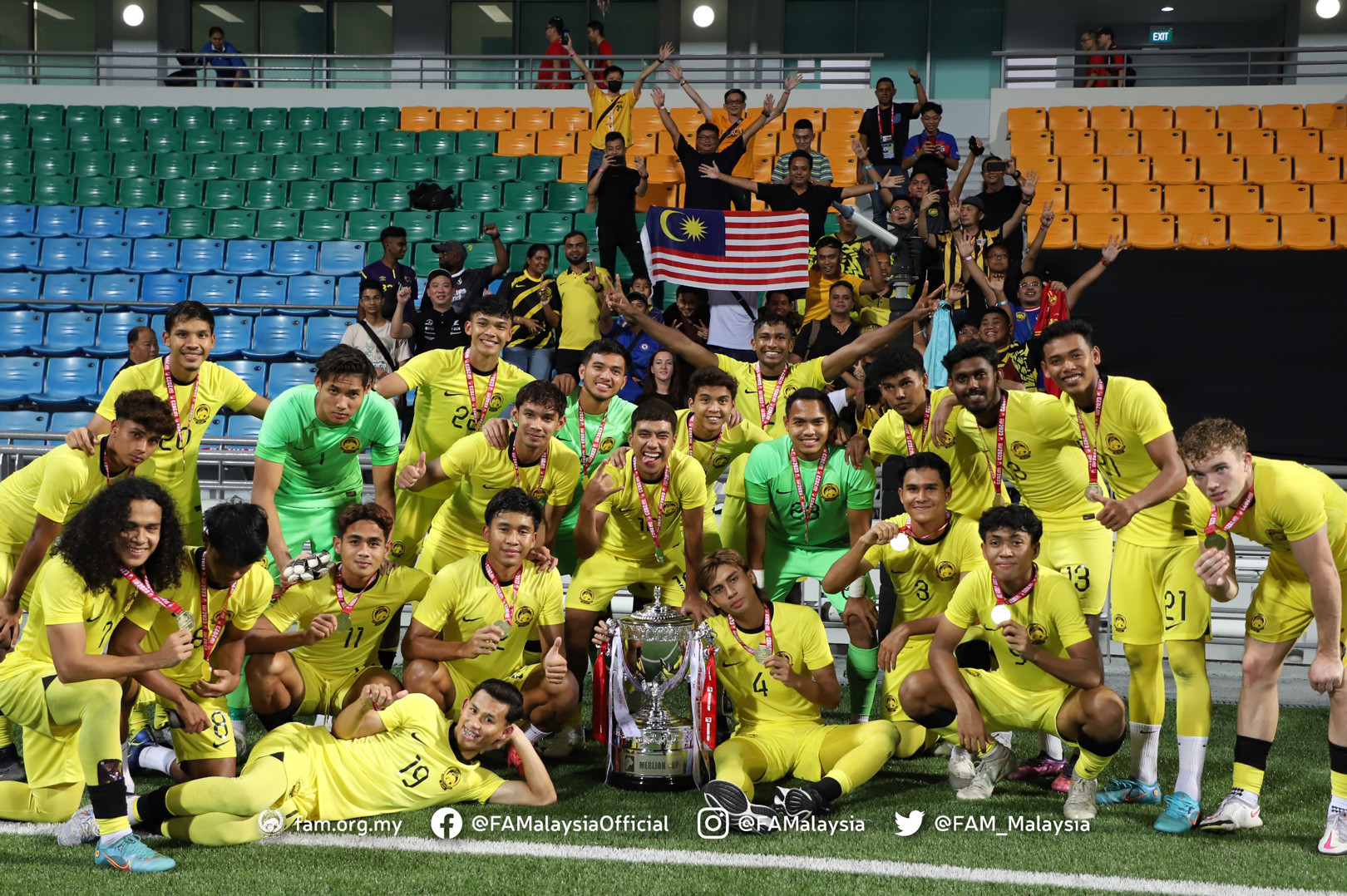 U23 Malaysia vô địch Merlion Cup 2023.