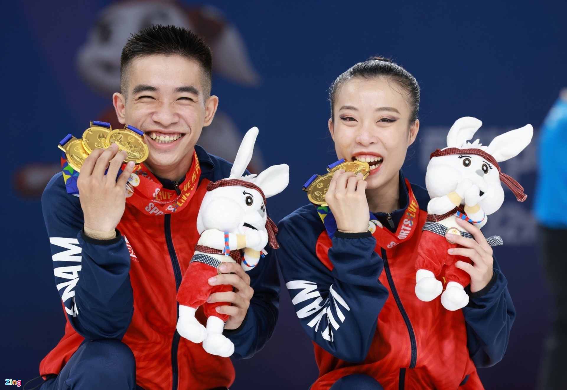 Các VĐV Việt Nam có một kỳ SEA Games thành công. Ảnh: Y Kiện.