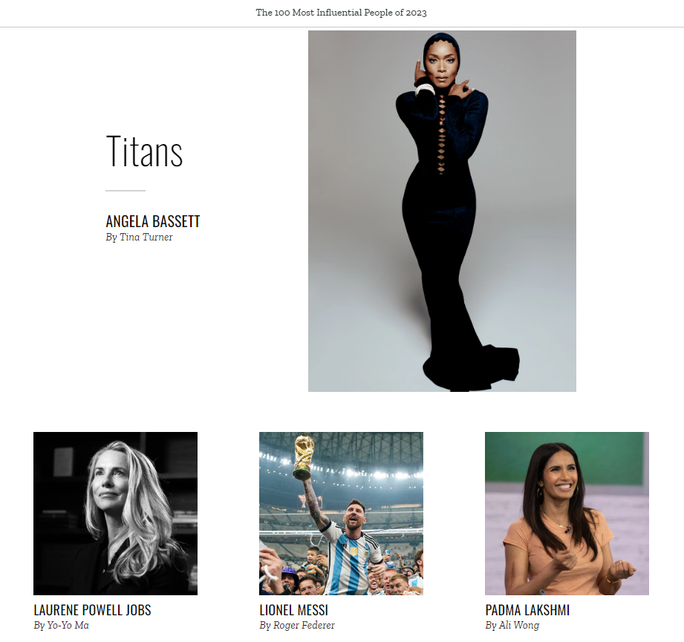 Messi lọt tốp 100 người có sức ảnh hưởng thế giới.