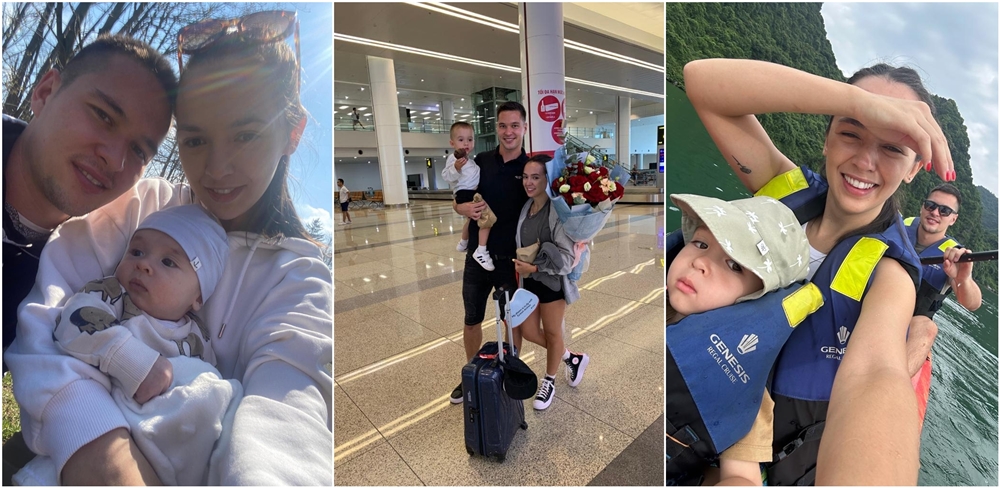 Filip Nguyễn thường chia sẻ các khoảnh khắc hạnh phúc bên gia đình nhỏ. Ảnh: FBNV.