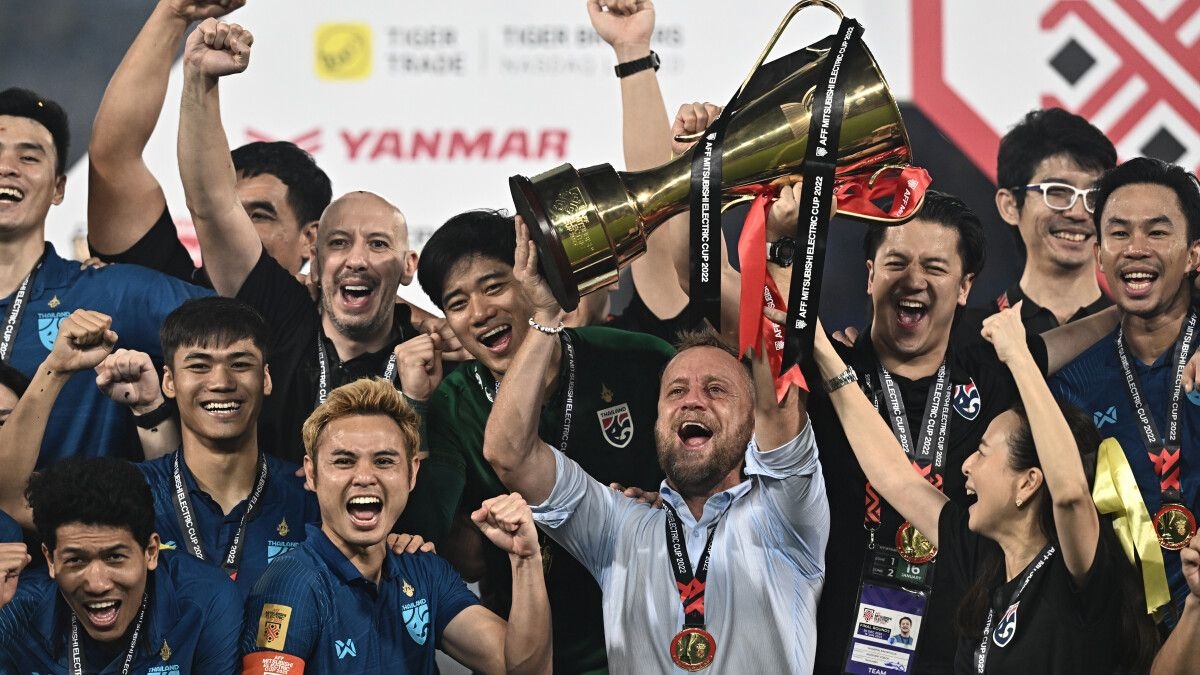 HLV Alexandre Polking gặt hái nhiều thành công với ĐT Thái Lan.