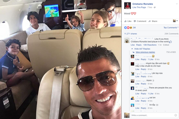 Ảnh bài viết Ronaldo trở thành nạn nhân của dân mạng Việt Nam
