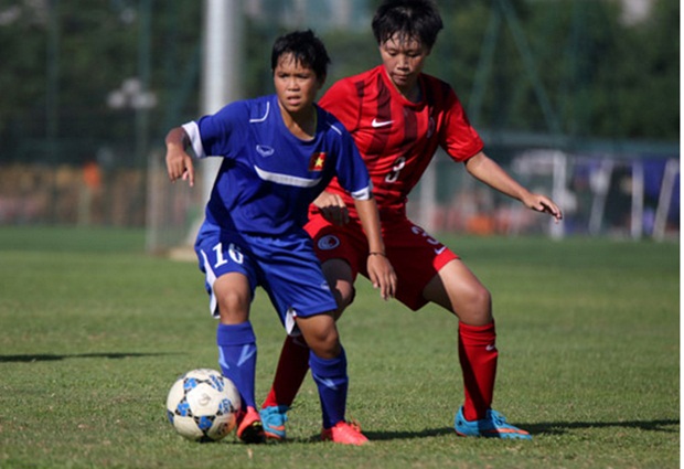 Ảnh bài viết ĐT U16 nữ Việt Nam thắng tưng bừng U18 nữ Hồng Kông