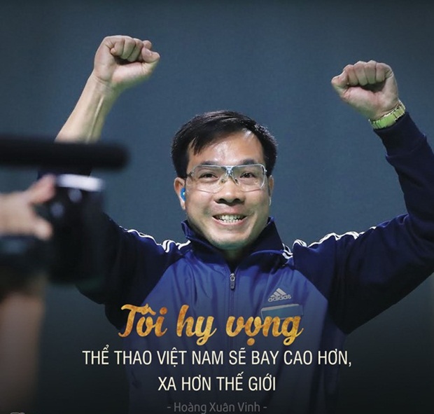 Hoàng Xuân Vinh muốn gắn bó trọn đời với sự phát triển của thể thao nước nhà. Ảnh: Internet.