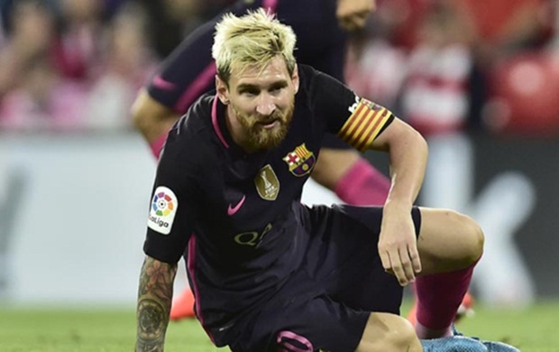 Messi bất ngờ chấn thương. Ảnh: Internet.