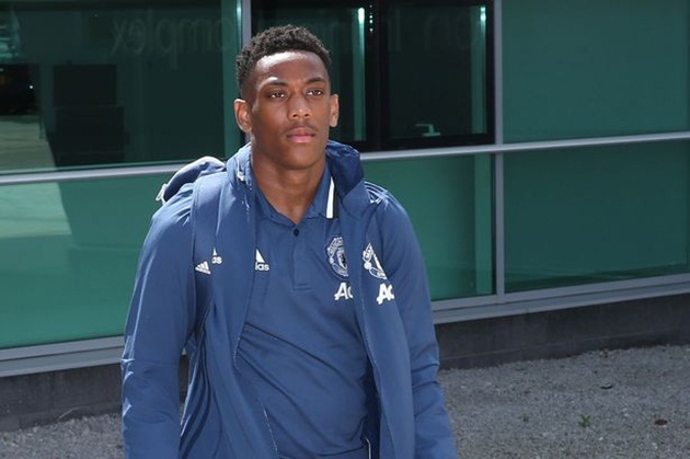 Anthony Martial dính chấn thương trong buổi tập hôm Chủ Nhật. Ảnh: Internet.