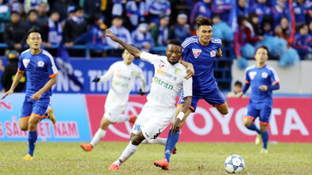 Đương kim vô địch V.League Hà Nội T&T đã thất bại trước Than Quảng Ninh trong trận tranh Cúp QG 2016. Ảnh: Internet.
