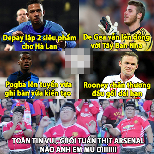 Quỷ đỏ mở hội. Ảnh: Internet.