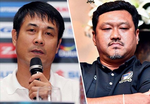 HLV Worrawoot Srimaka của U22 Thái Lan thách đấu Hữu Thắng.