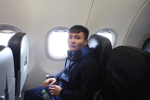 U23 Việt Nam đã có mặt trên máy bay.