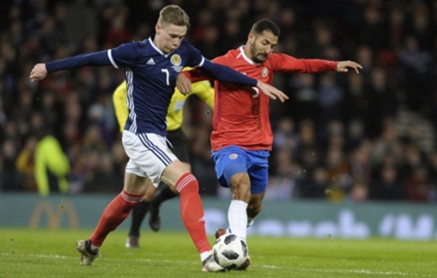 McTominay có màn ra mắt khá thành công ở tuyển Scotland.