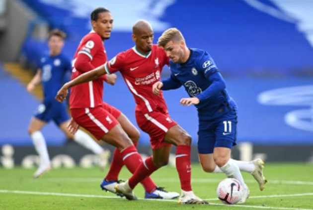Chelsea cũng có một vài cơ hội từ những nỗ lực của tân binh Werner.
