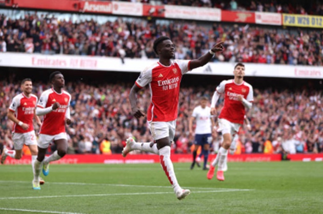 Bukayo Saka: 7 điểm. Saka có lẽ là cái tên chơi hay nhất bên phía Arsenal. Anh góp công vào cả hai bàn thắng và khiến Udogie có một trận đấu vất vả.