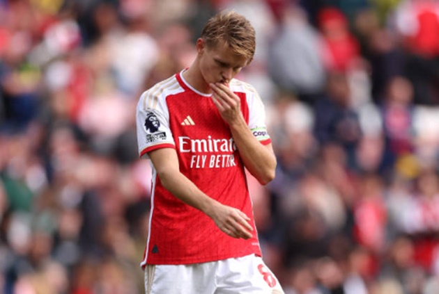 Martin Odegaard: 6 điểm. Thủ quân Arsenal đã không thể dẫn dắt lối chơi toàn đội như thường thấy.