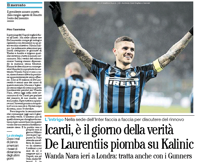 Báo chí Italia tin tương lai Icardi sắp sáng tỏ