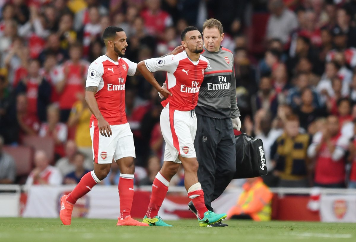 Wenger xác nhận Coquelin nghỉ 3 tuần. Ảnh: Internet.