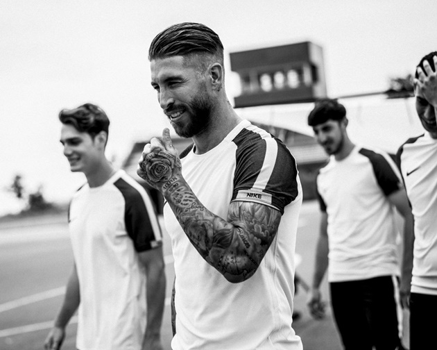 Sergio Ramos đang là đại diện hàng đầu của hãng trang phục thể thao của Mỹ, Nike.